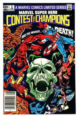 Marvel Super Hero Contest of Champions 3 Newsstand NM- (1982)