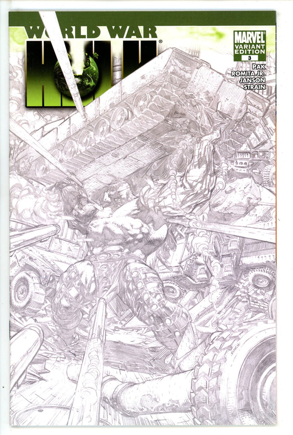 World War Hulk 3 Finch Sketch Variant VF/NM (2007)