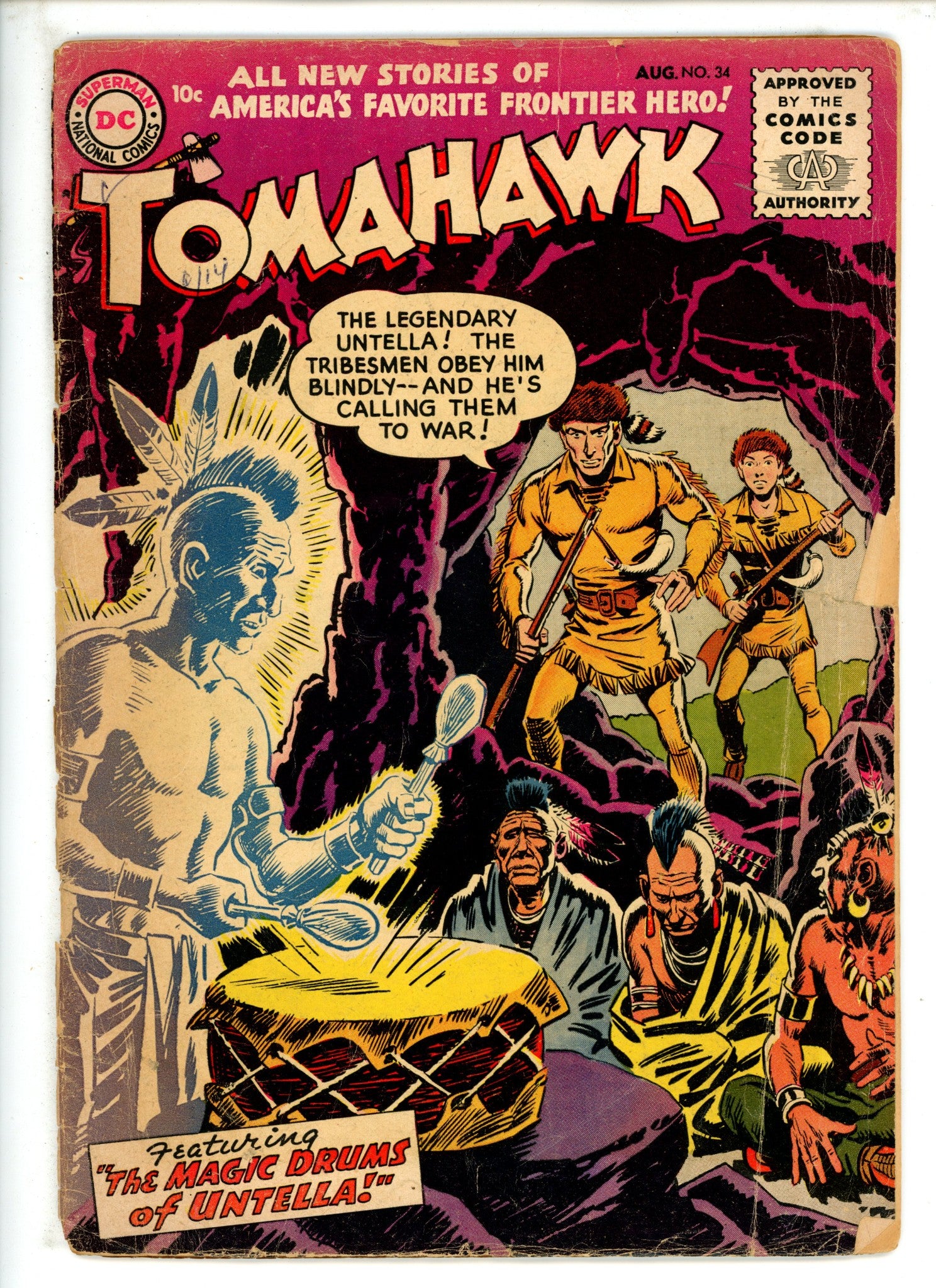 Tomahawk 34 Spine Completely Split (1955)