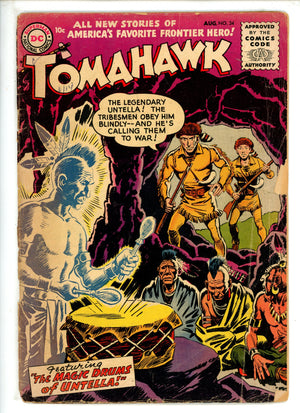 Tomahawk 34 Spine Completely Split (1955)