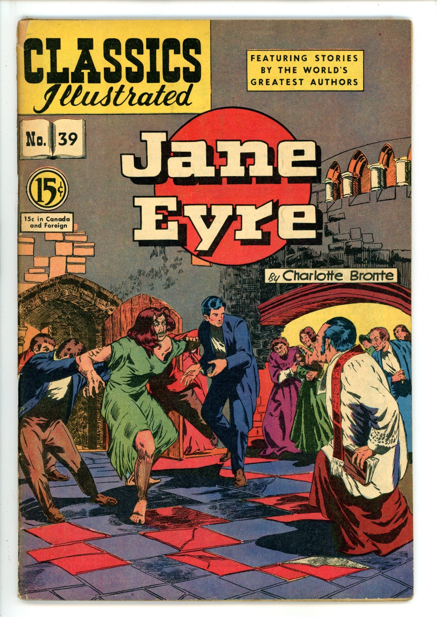 Classics Illustrated Jane Eyre 39 HRN 75 Canadian VG+