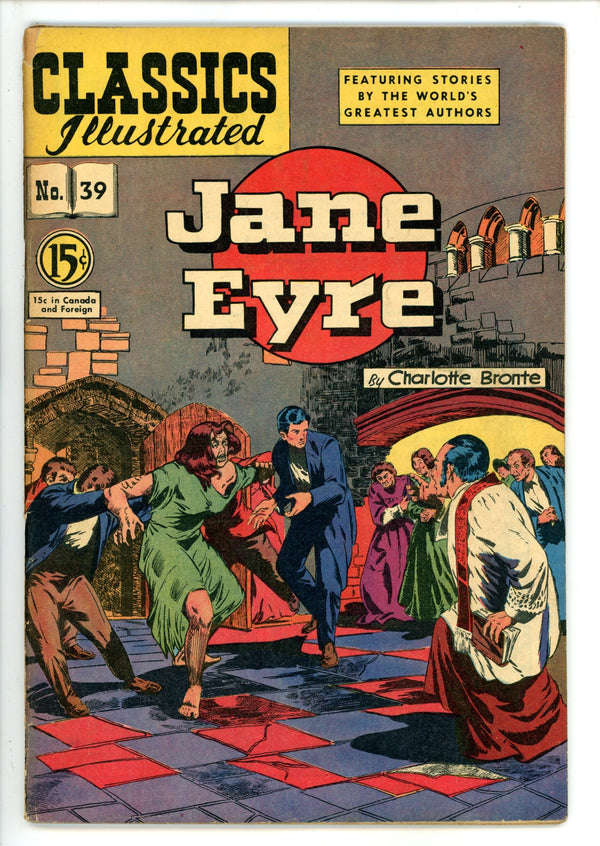 Classics Illustrated Jane Eyre 39 HRN 75 Canadian VG+