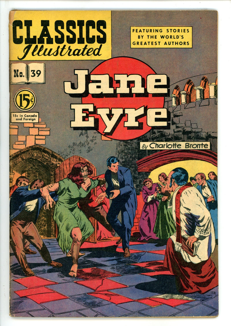 Classics Illustrated Jane Eyre 39 HRN 75 Canadian VG+
