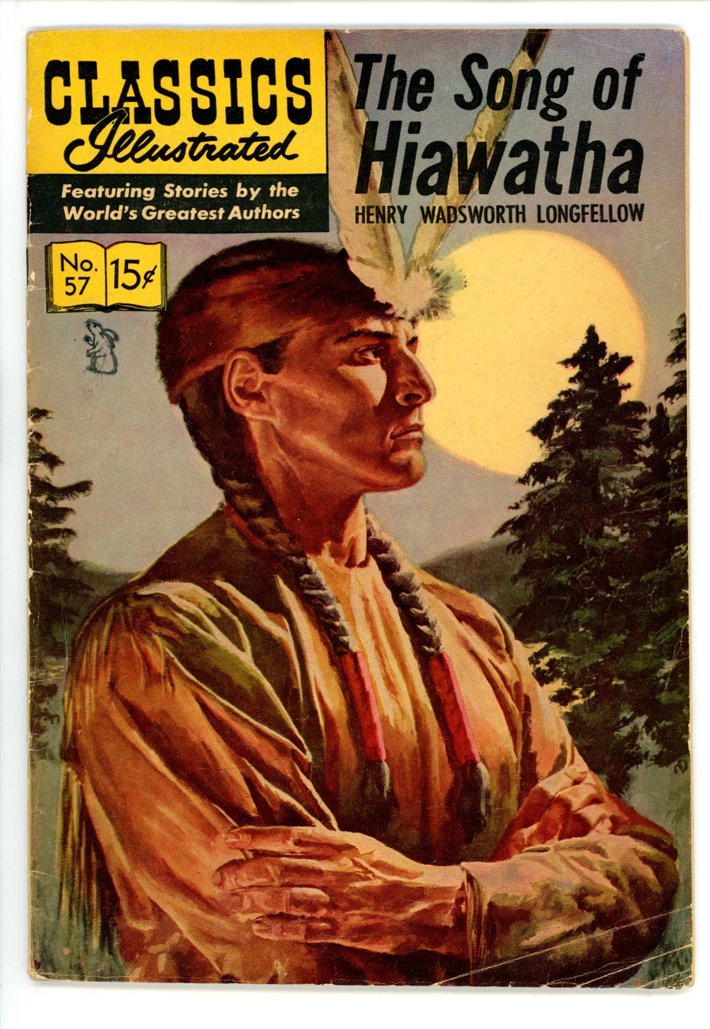 Classic Illustrated Song Of Hiawatha 57 HRN 154