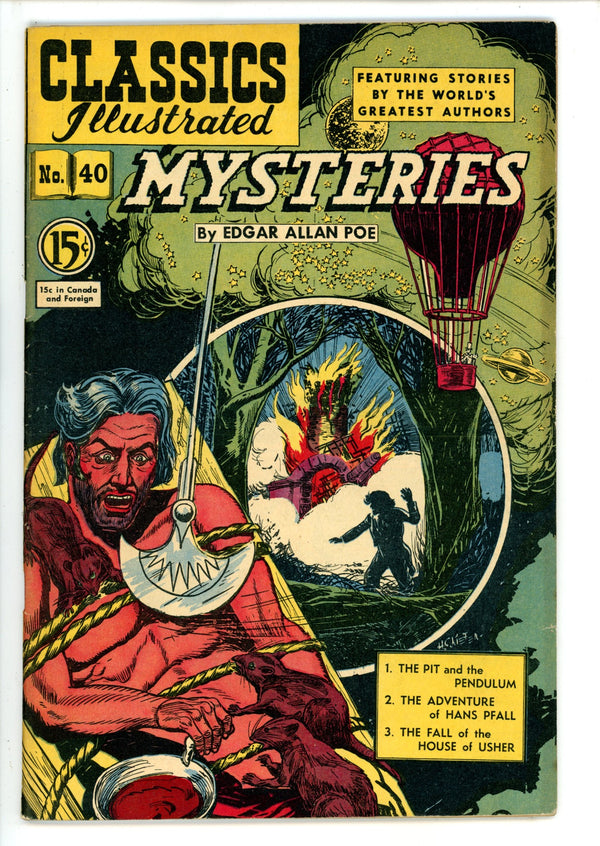 Classics Illustrated Mysteries 40 HRN 75 Canadian FN