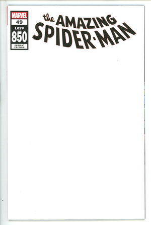 Amazing Spider-Man Vol 5 49 (850) Blank Variant (2020)