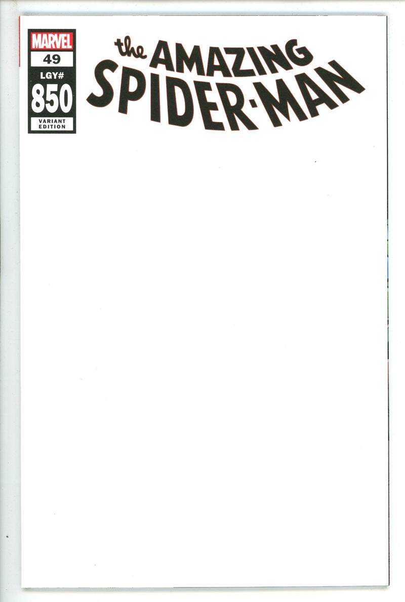 Amazing Spider-Man Vol 5 49 (850) Blank Variant (2020)
