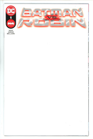 Batman vs Robin 1 Blank Variant (2022)