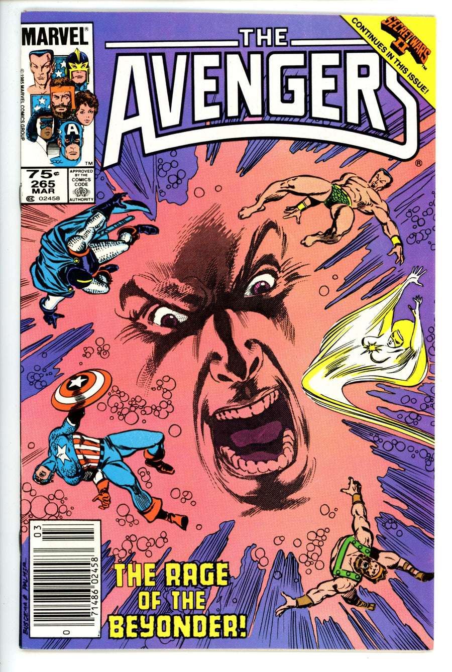 The Avengers Vol 1 265 Newsstand