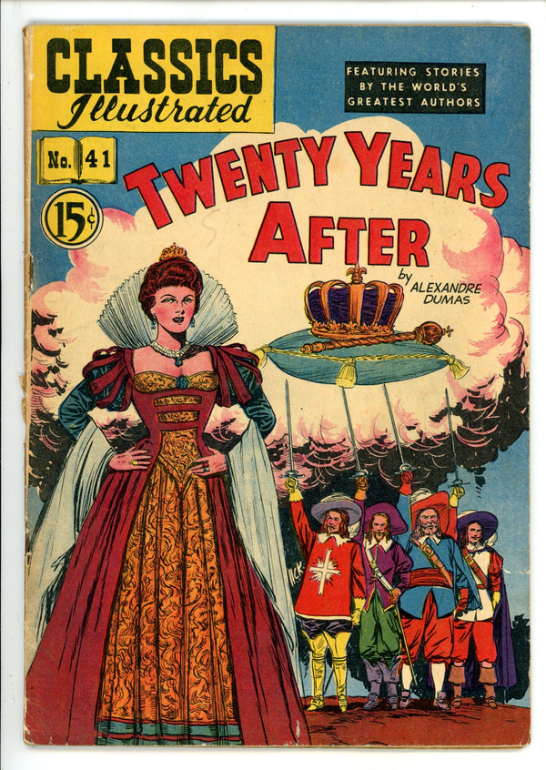 Classics Illustrated Twenty Years After 41 HRN 75 Canadian GD+