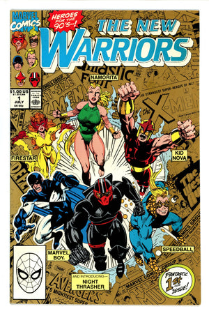 The New Warriors Vol 1 1 2Nd Print VF (1990)
