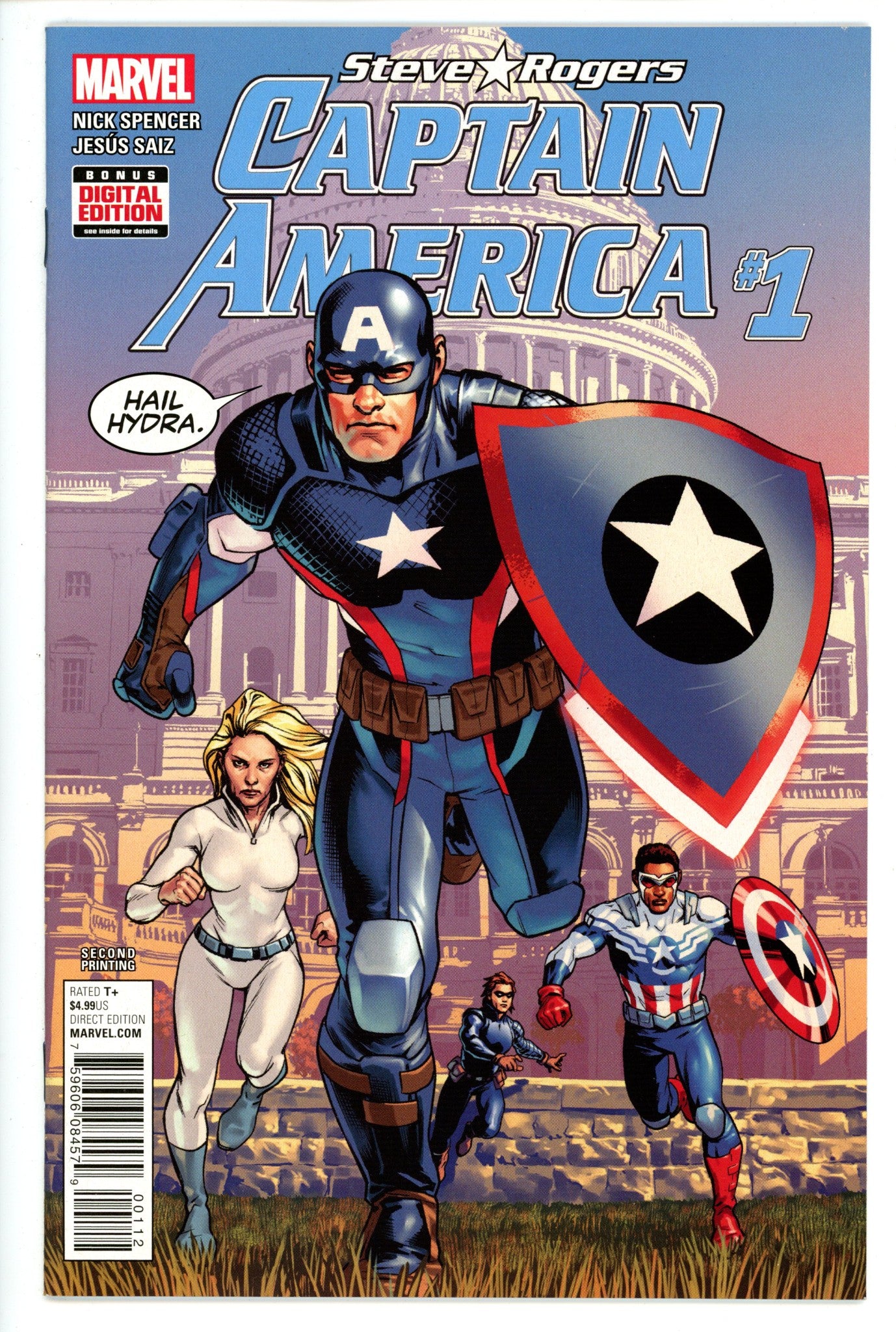 Captain America: Steve Rogers 1 2nd Print NM-