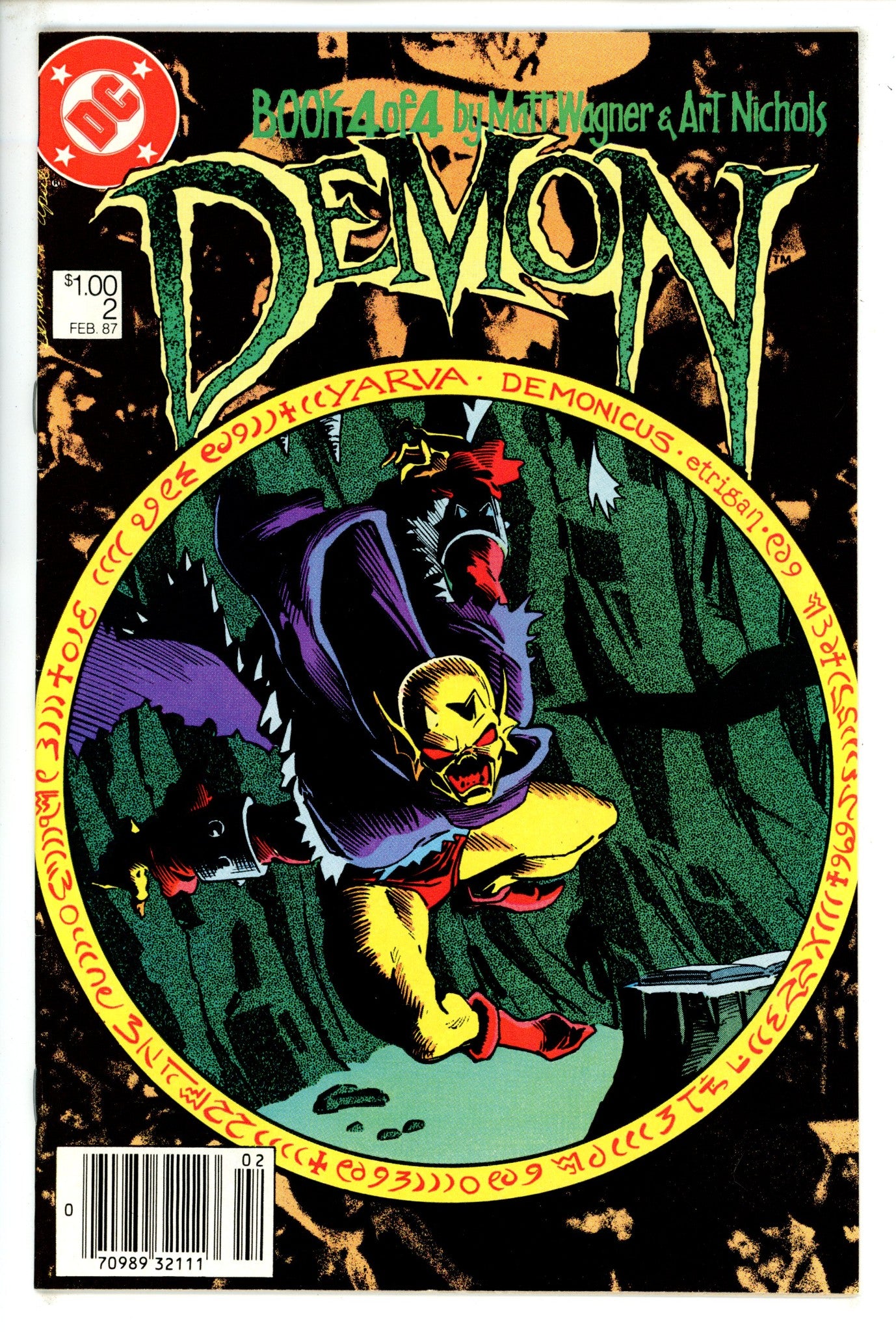The Demon Vol 2 2 Canadian Price Variant VF- (1987)