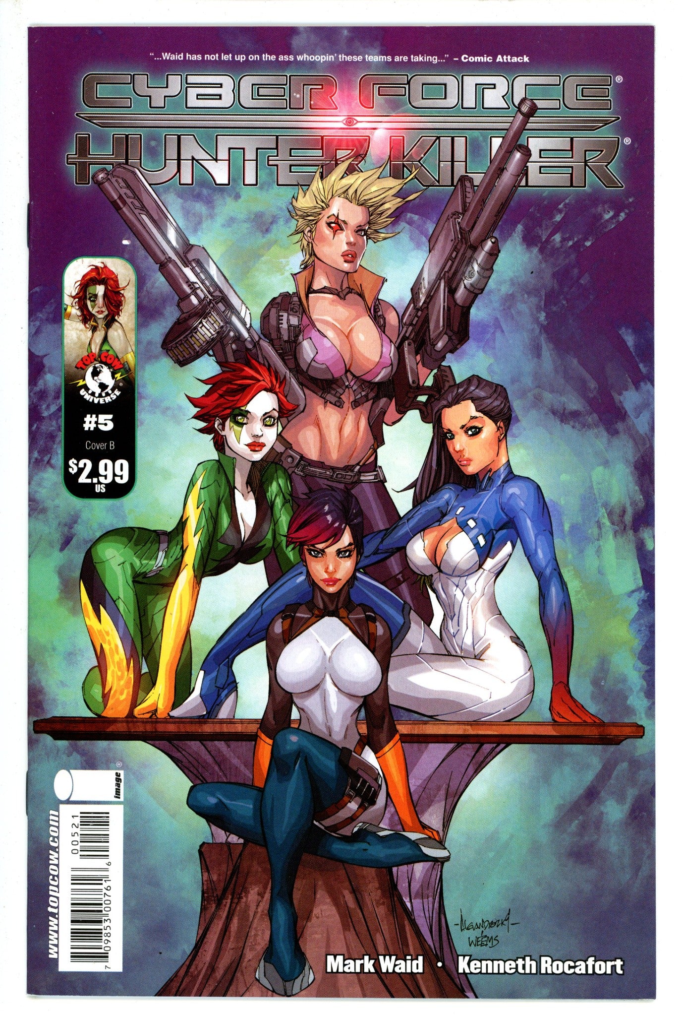 Cyberforce/Hunter-Killer 5 Garza Variant VF+ (2010)