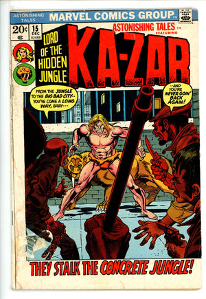 Astonishing Tales Vol 1 15 GD (1972)