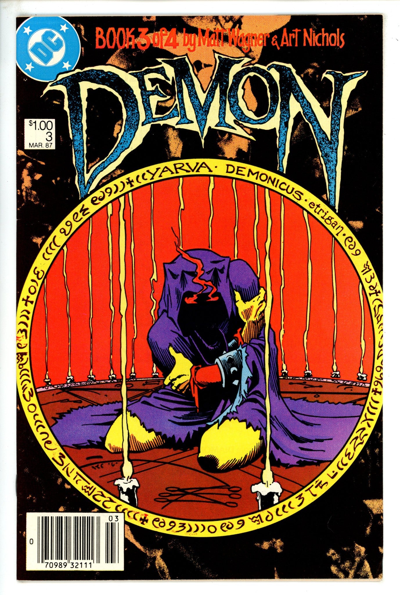 The Demon Vol 2 3 Canadian Price Variant VF (1987)