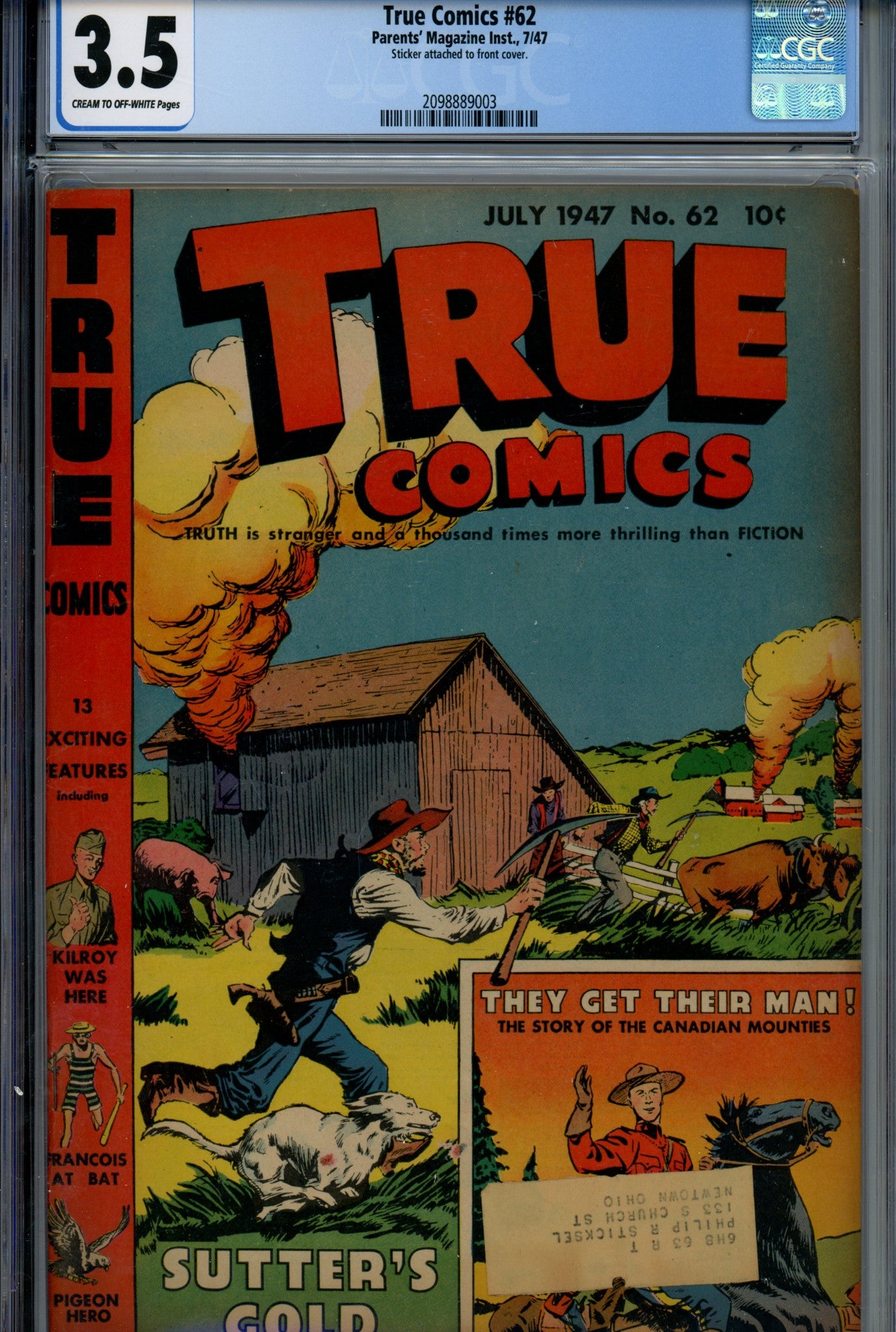 True Comics 62 CGC 3.5 (1947)