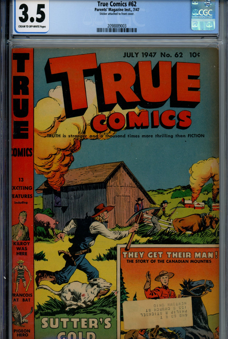 True Comics 62 CGC 3.5 (1947)