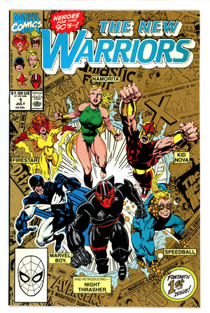 The New Warriors Vol 1 1 2Nd Print VF/NM (1990)