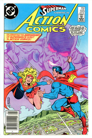 Action Comics Vol 1 555 Newsstand (1984)