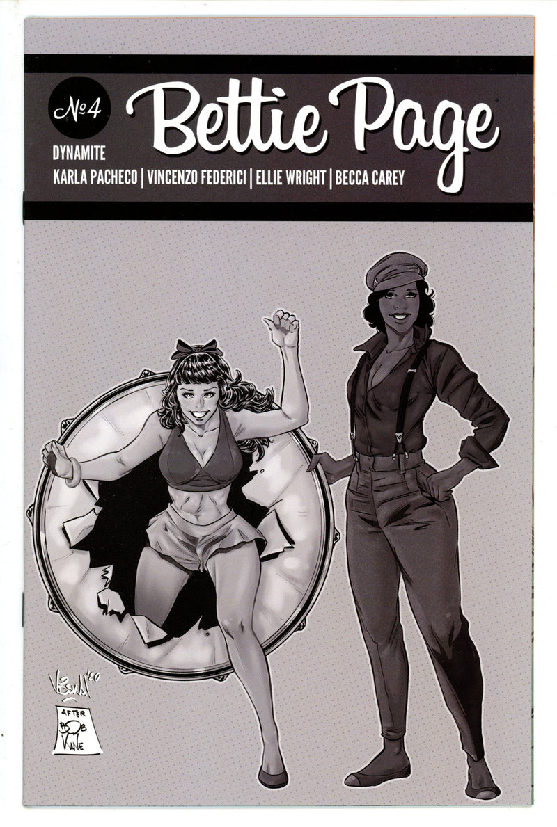 Bettie Page Vol 3 4 Federici B&W Variant (2020)