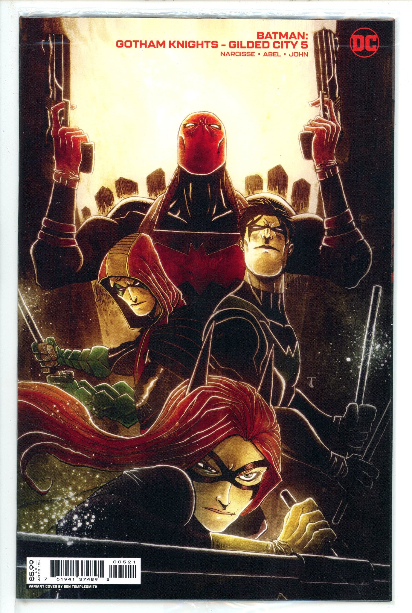 Batman Gotham Knights Gilded City 5 Templesmith Variant (2023)