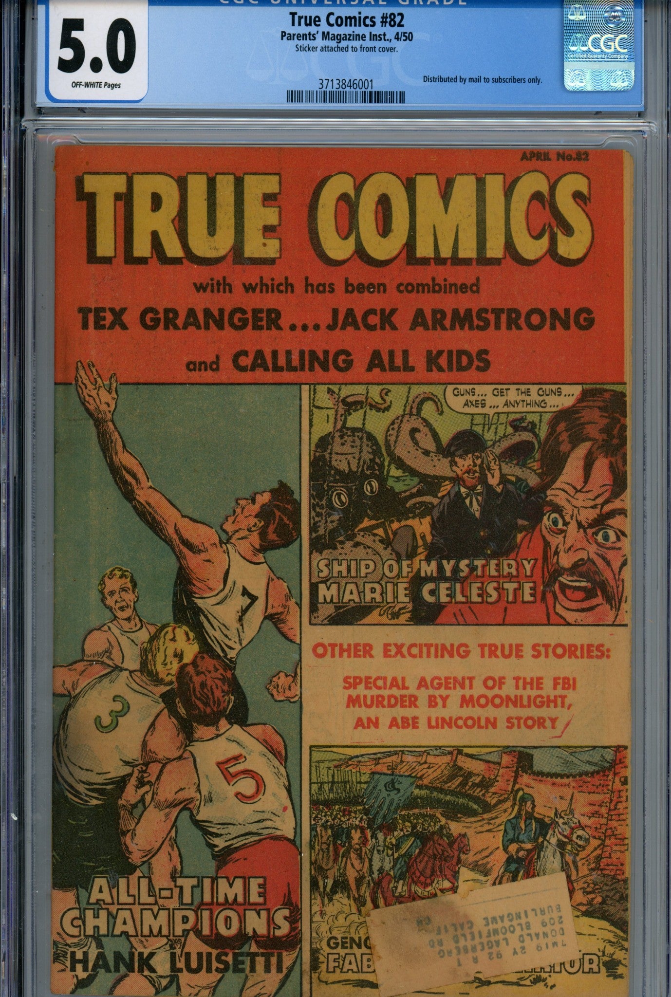 True Comics 82 CGC 5.0 (1950)