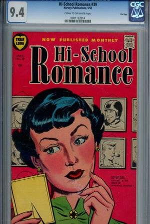 Hi-School Romances 39 CGC 9.4 (1955)