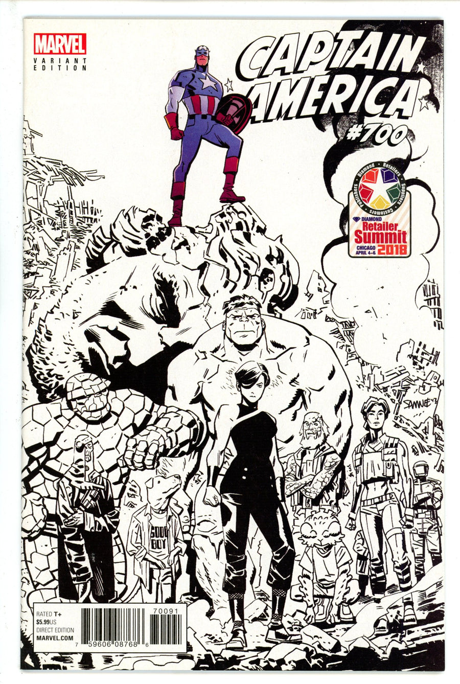 Captain America Vol 1 700 Samnee Variant (2018)