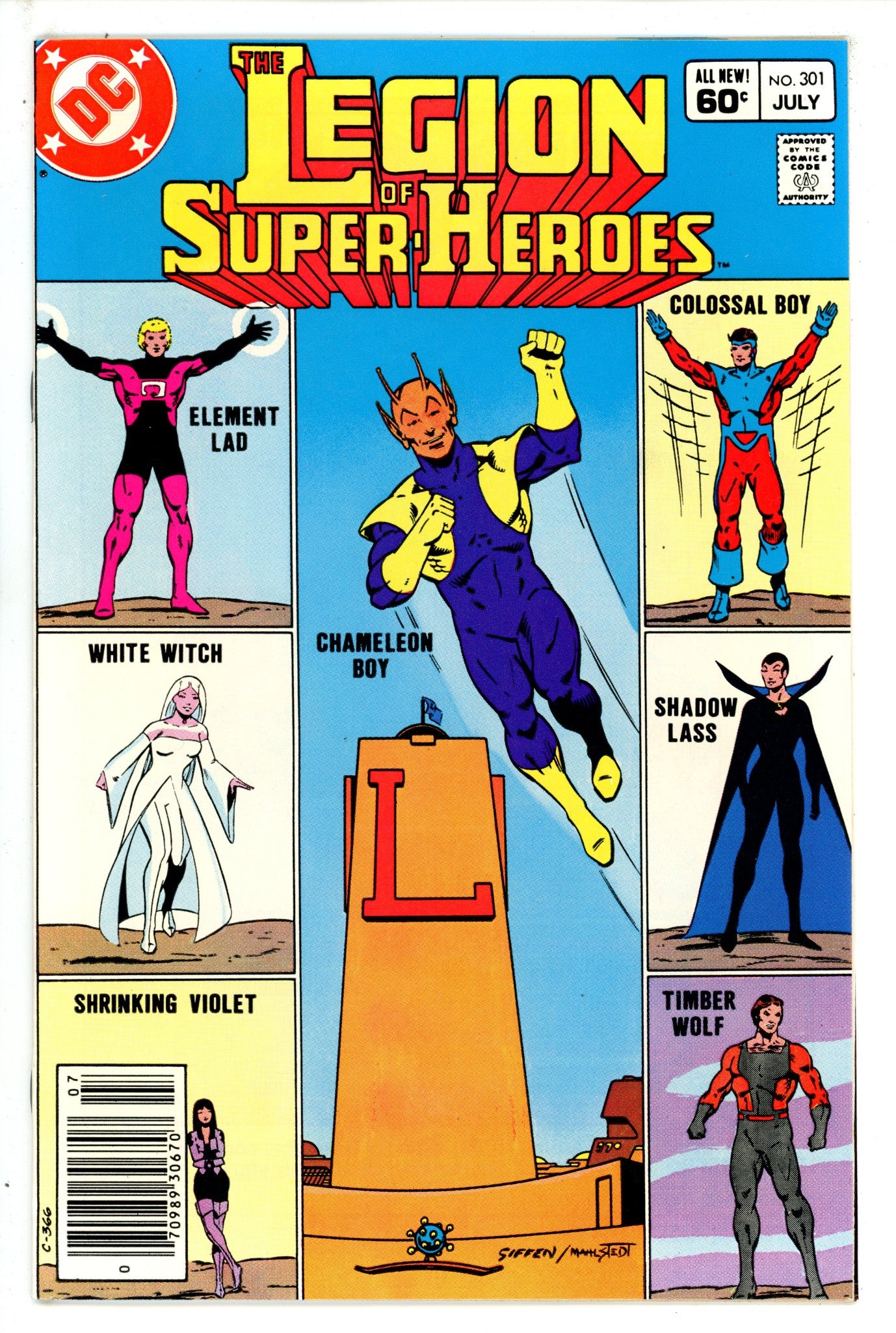 The Legion of Super-Heroes Vol 2 301 Newsstand (1983)