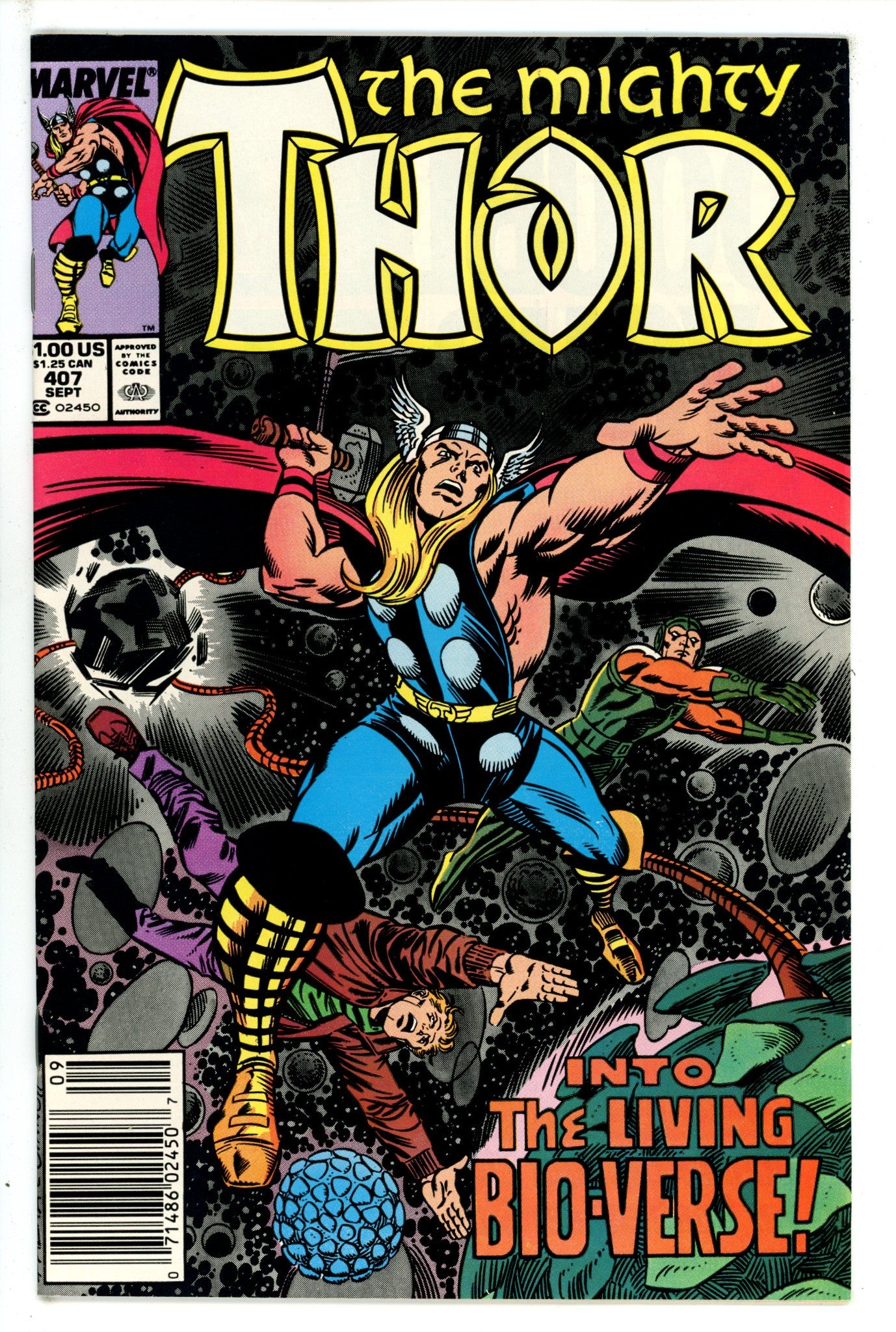 Thor Vol 1 407 Newsstand (1989)