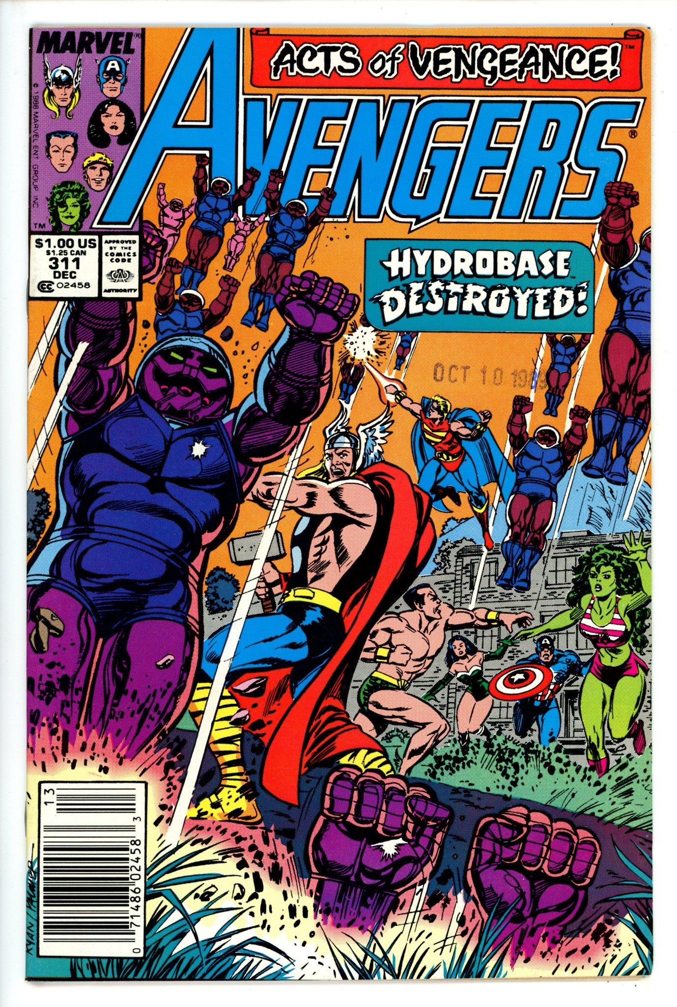 The Avengers Vol 1 311 Newsstand