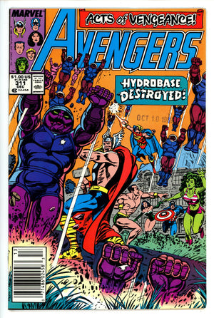 The Avengers Vol 1 311 Newsstand