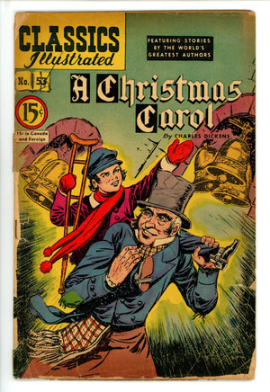 Classics Illustrated: A Christmas Carol 53 Canadian Hrn 53 (1948)