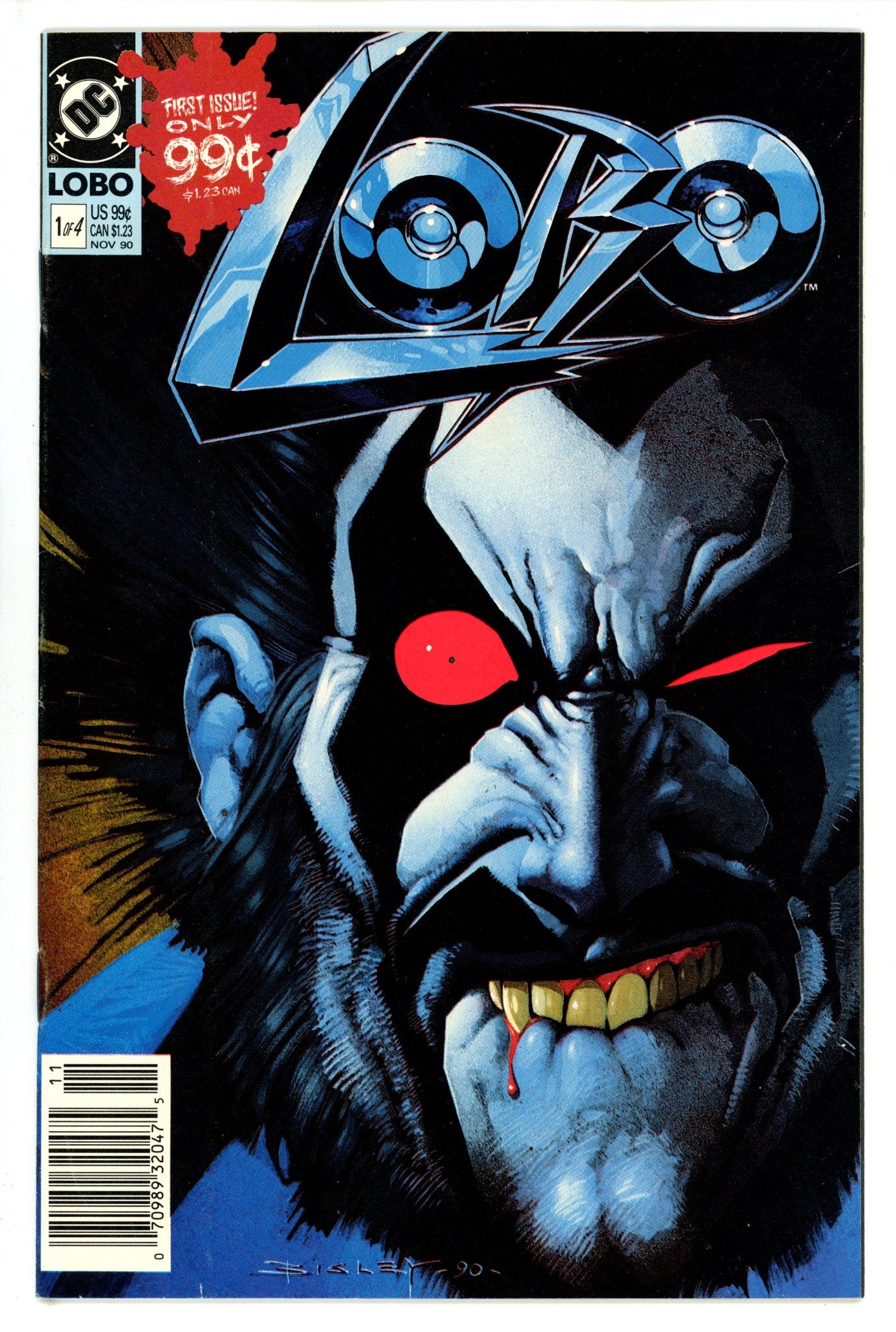 Lobo Vol 1 1 Newsstand FN/VF (1990)