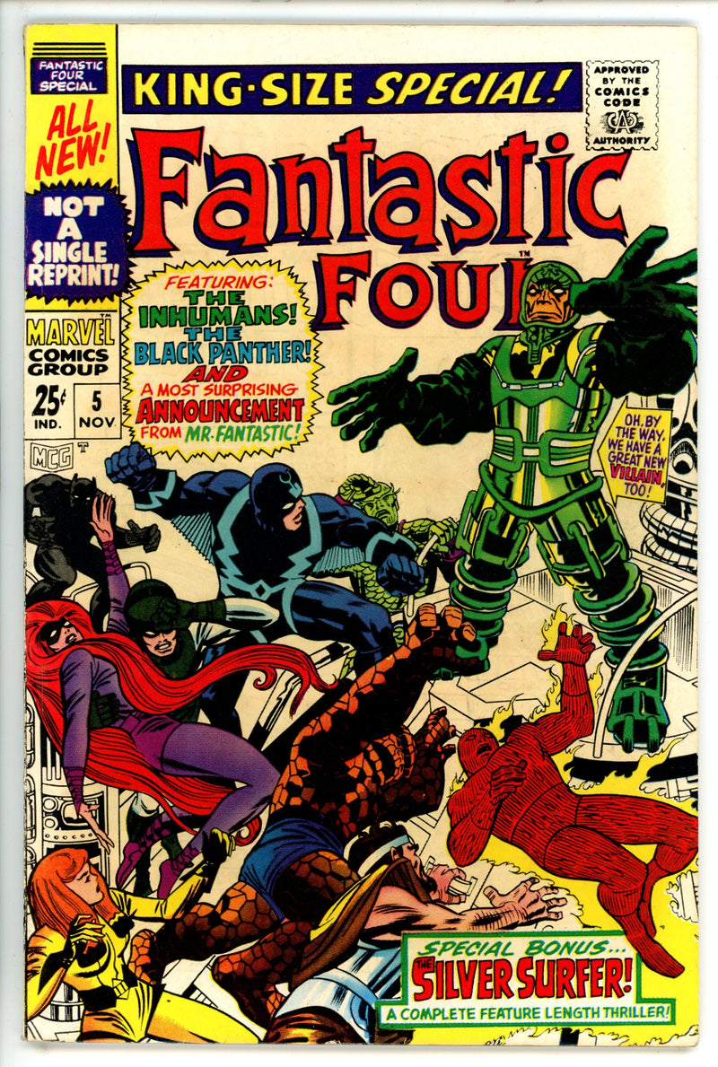 Fantastic Four Annual Vol 1 5 FN/VF (1967)