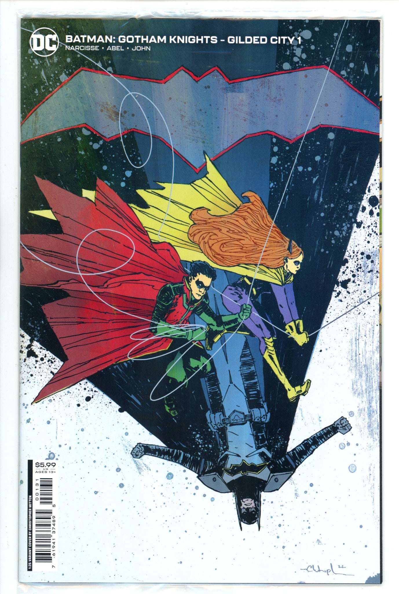 Batman Gotham Knights Gilded City 1 Mitten Variant Sealed (2022)