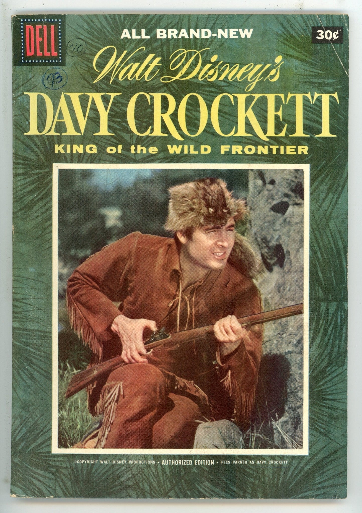 Walt Disney's Davy Crockett King of the Wild Frontier 1 30C Price Variant VG/FN (1955)