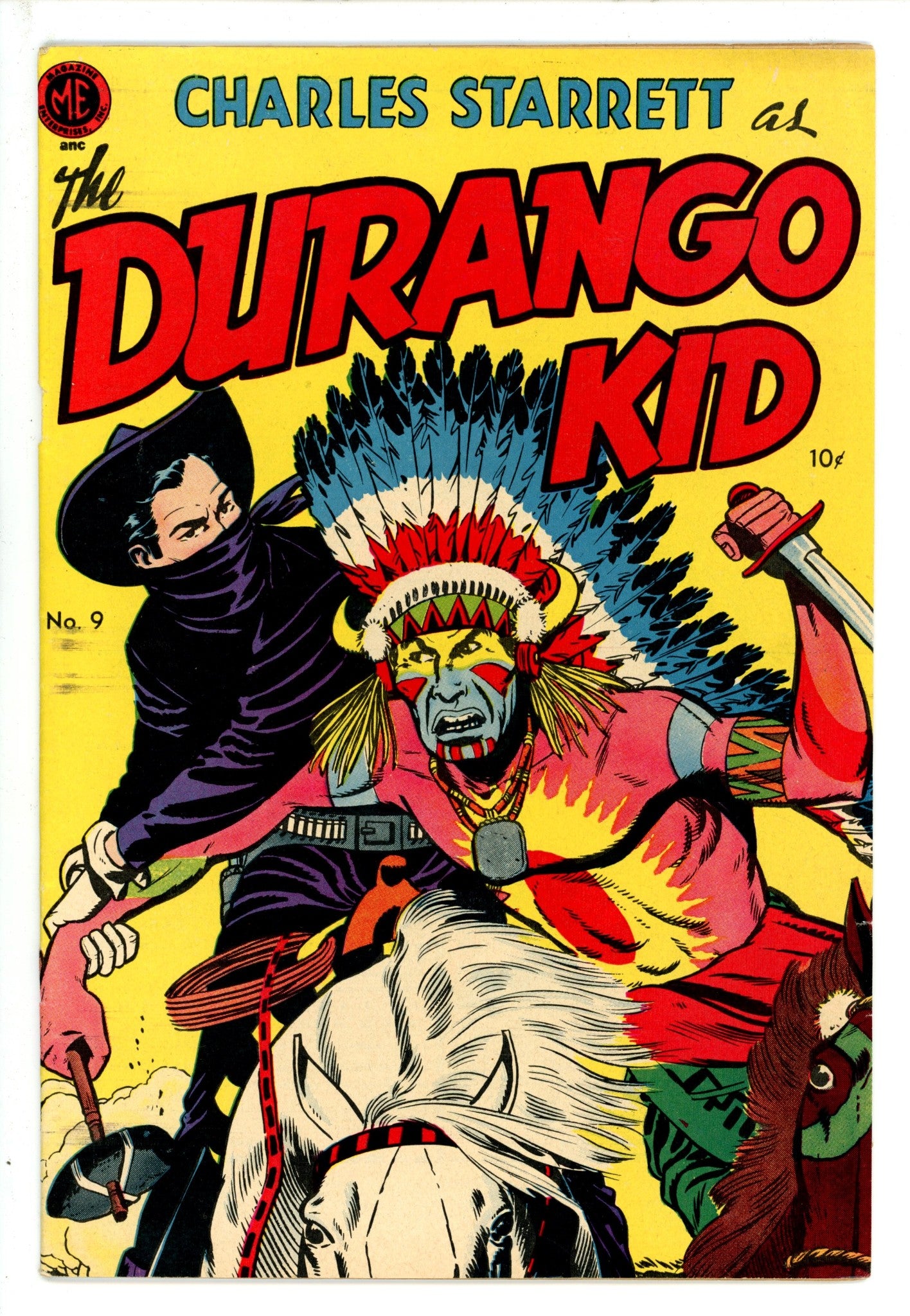 Durango Kid 9 Canadian Price Variant FN- (1951)