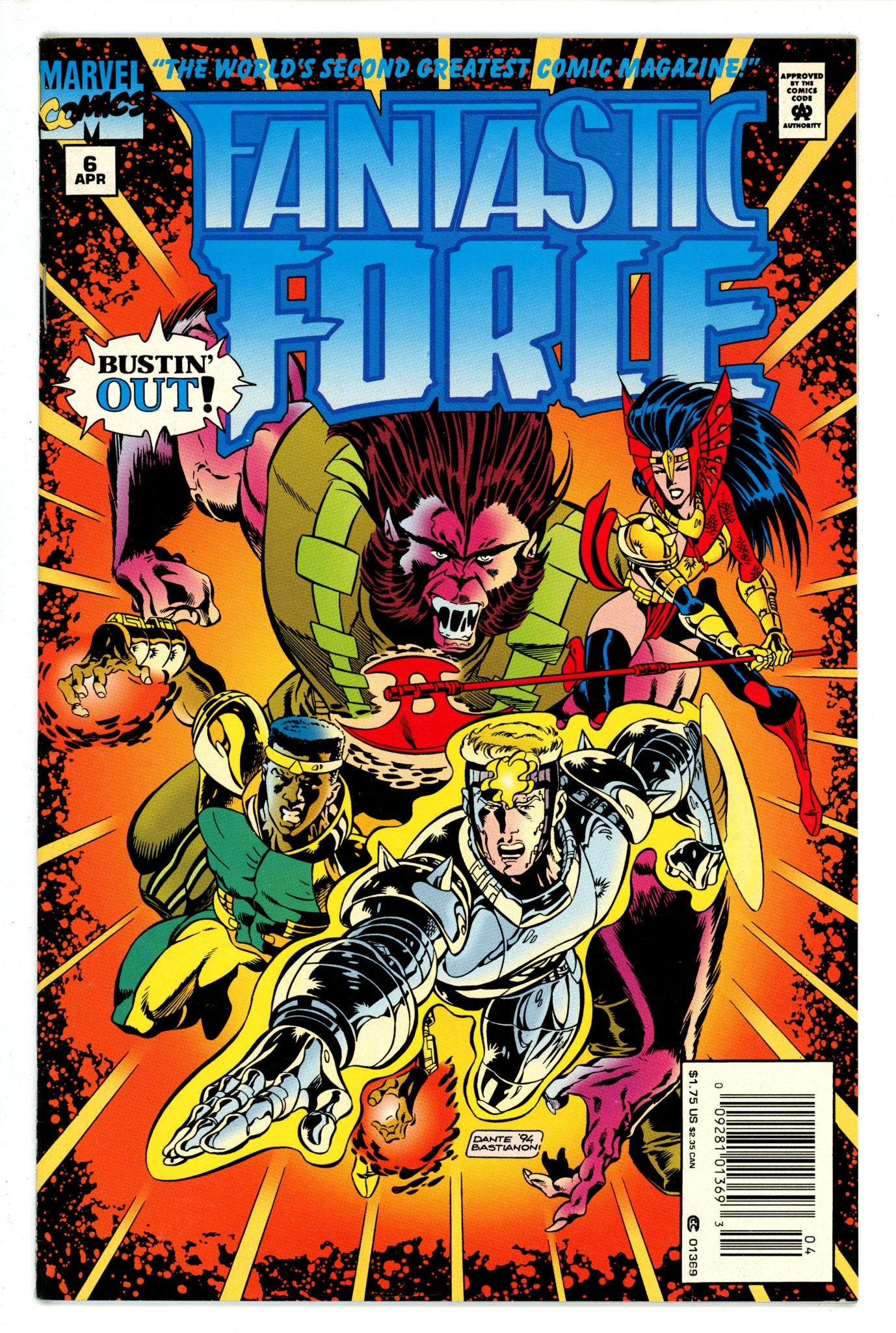 Fantastic Force Vol 1 6 Newsstand (1995)