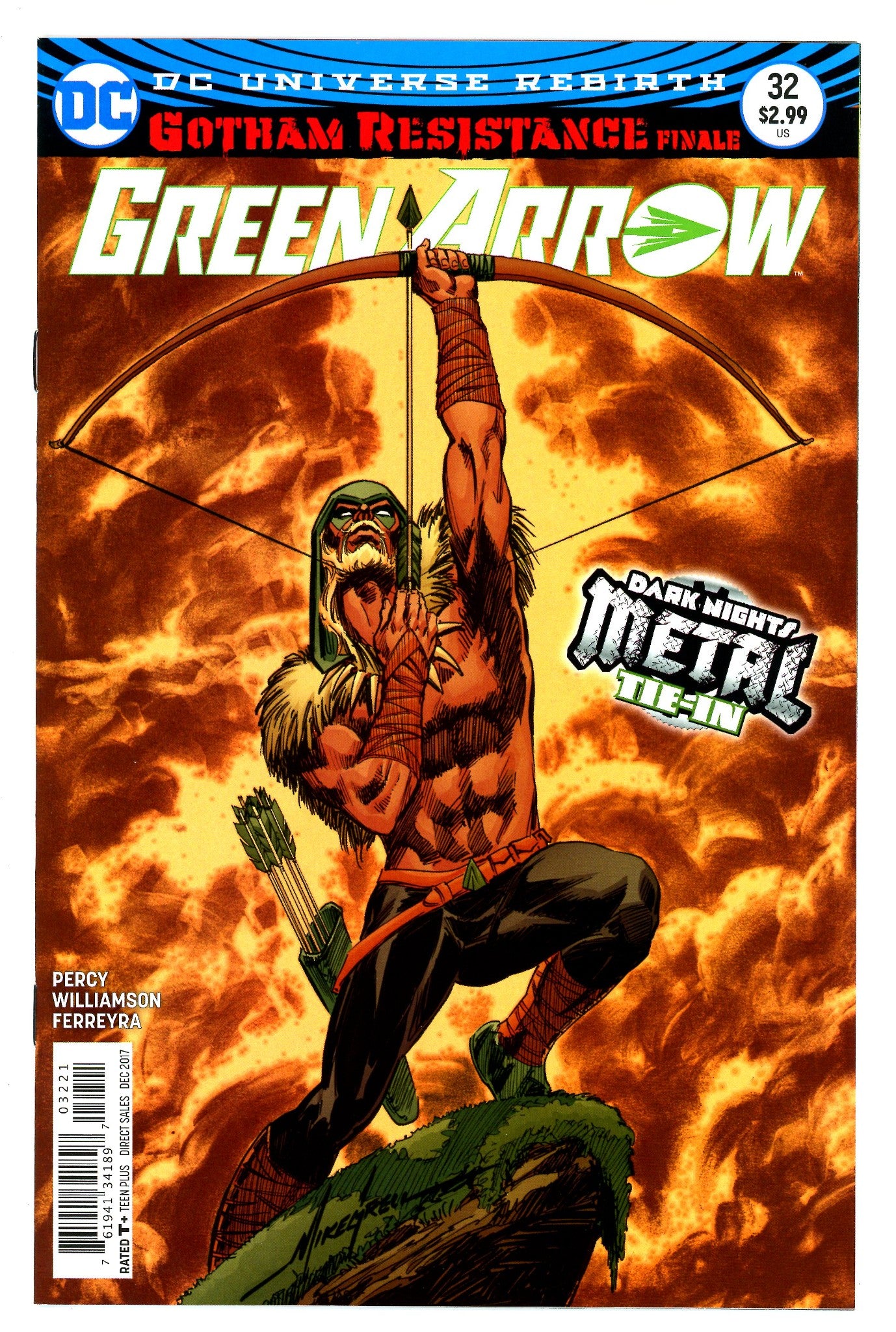 Green Arrow Vol 6 32 Grell Variant NM-