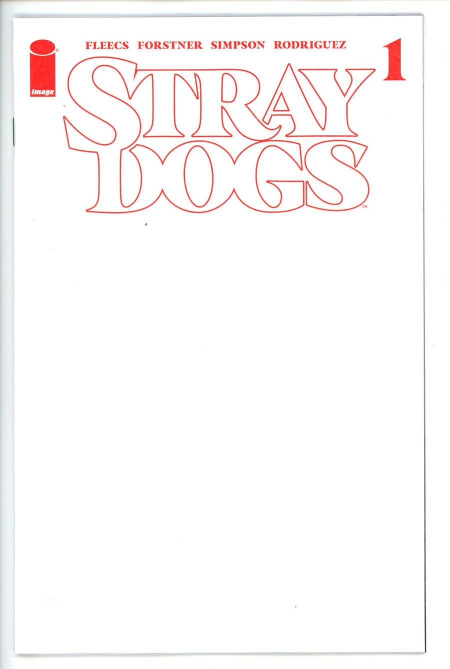 Stray Dogs 1 5th Print Blank Variant (2021)