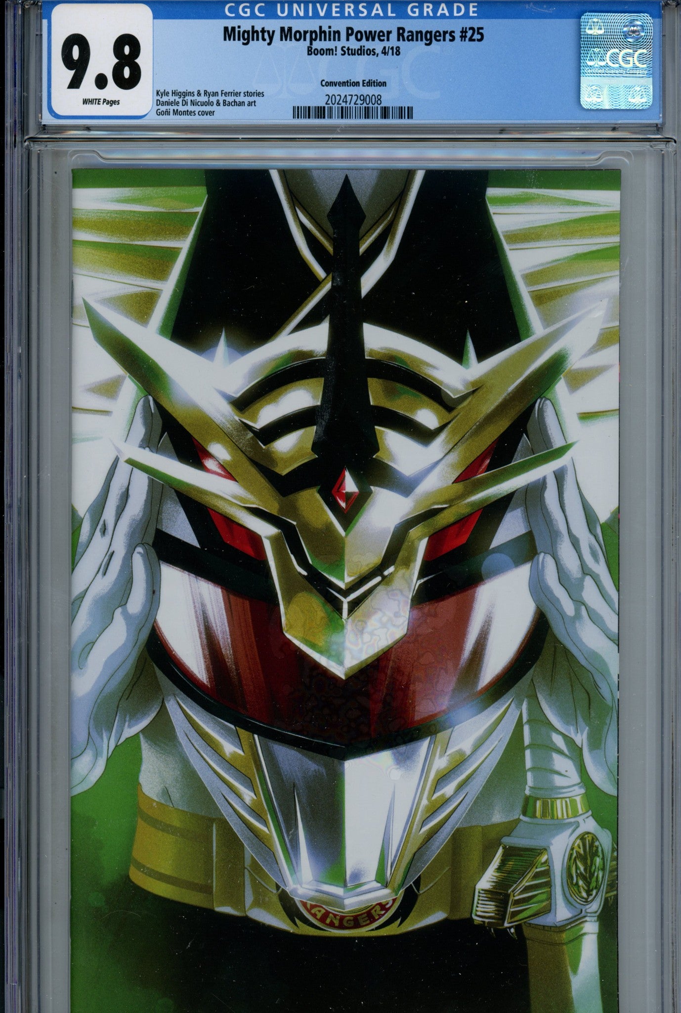 Mighty Morphin Power Rangers 25 Montes Virgin Convention CGC 9.8 (2018)