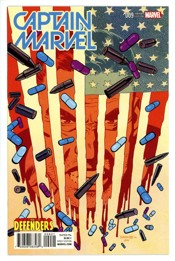 Captain Marvel Vol 10 9 Samnee Variant