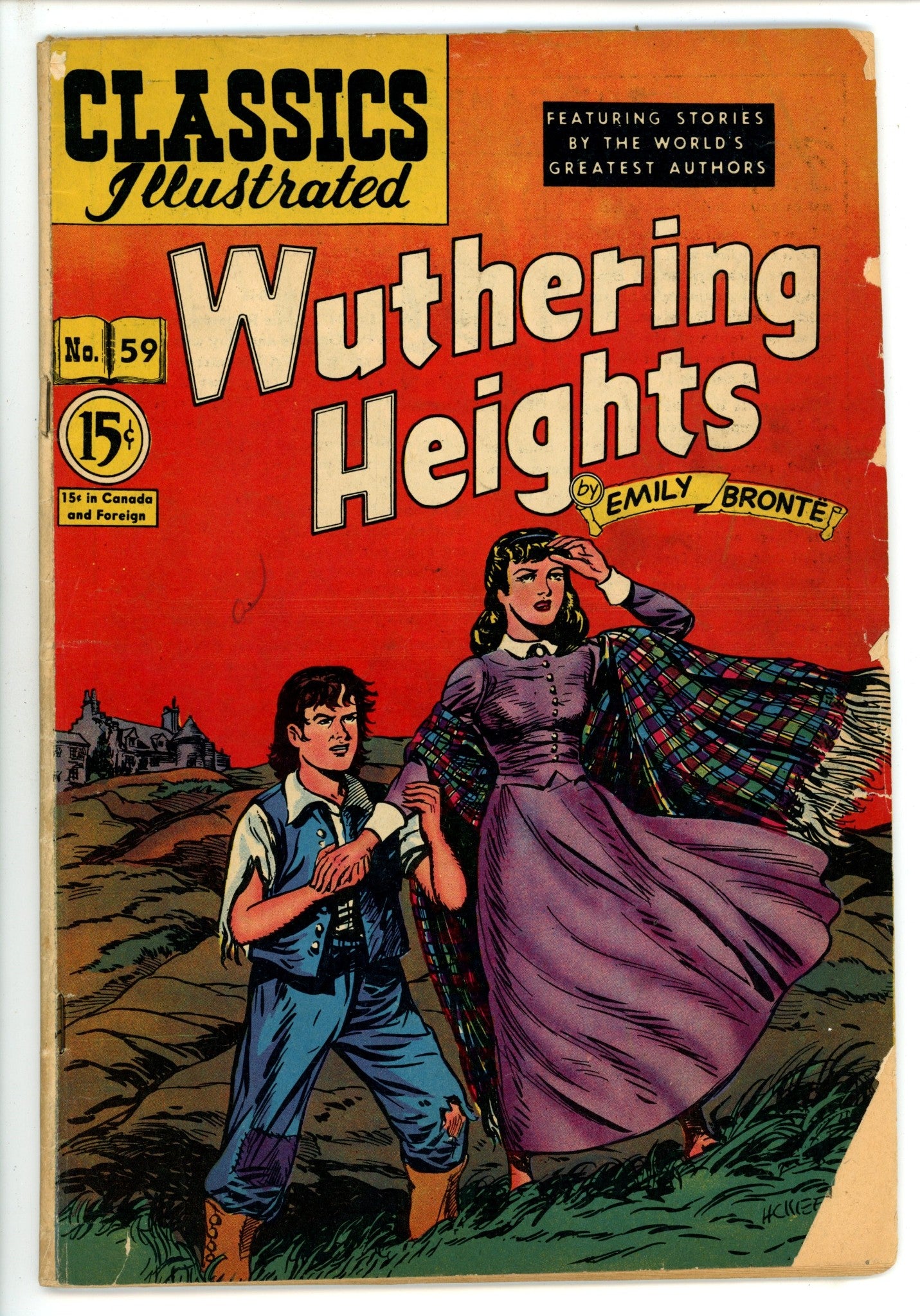Classics Illustrated: Wuthering Heights 59 Canadian Hrn 62 GD/VG (1949)