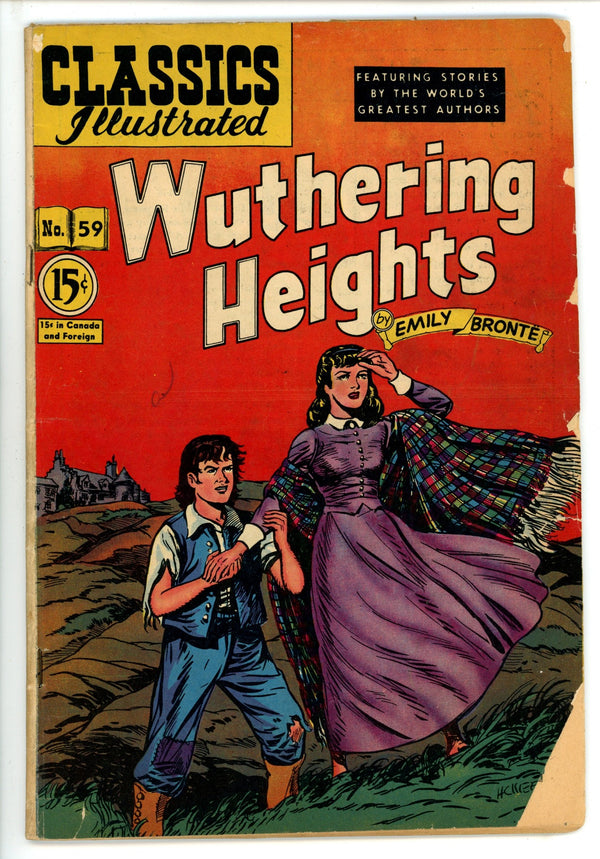 Classics Illustrated: Wuthering Heights 59 Canadian Hrn 62 GD/VG (1949)