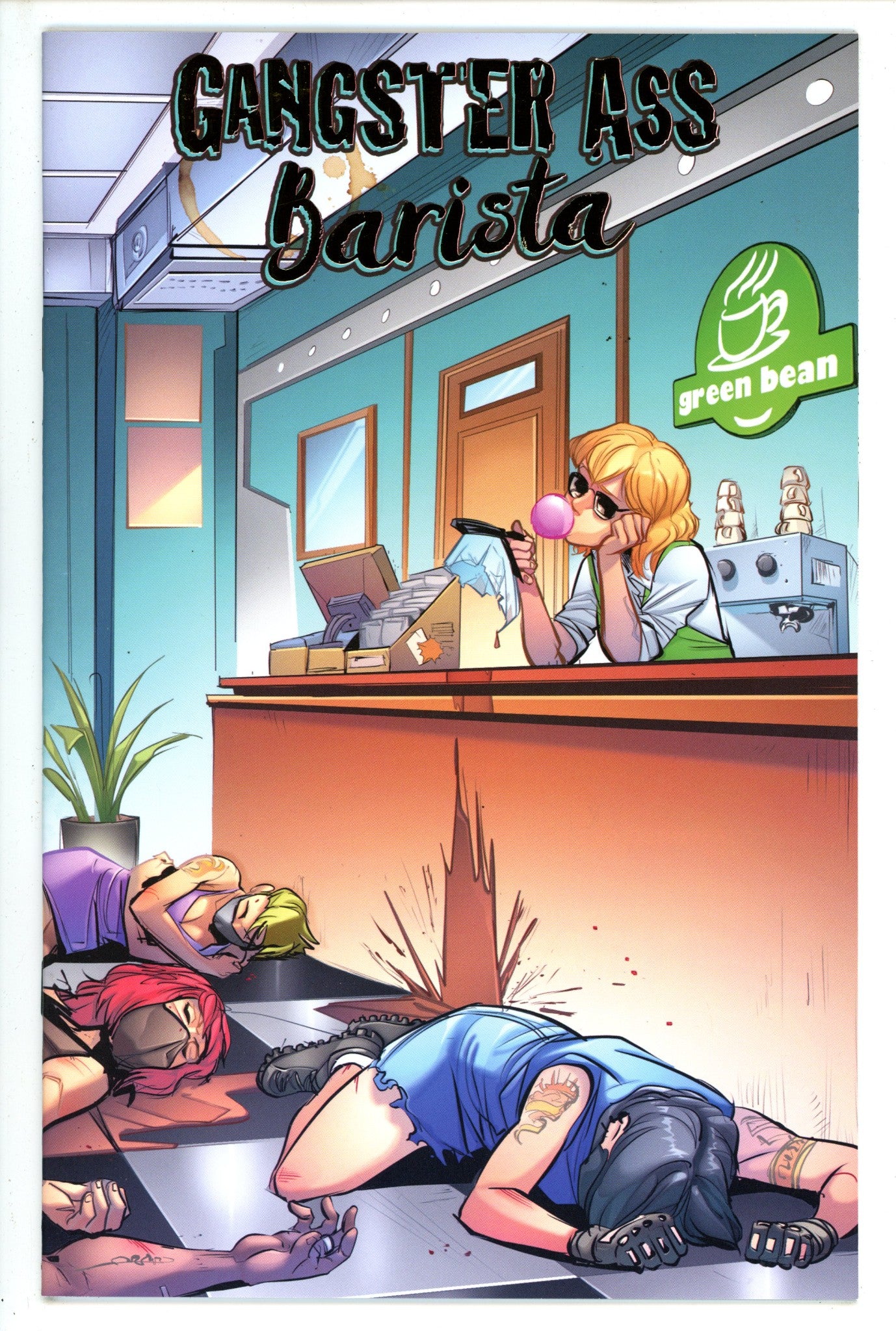 Gangster Ass Barista 1 Pereyra Gold Foil Incentive Variant NM+ (2023)