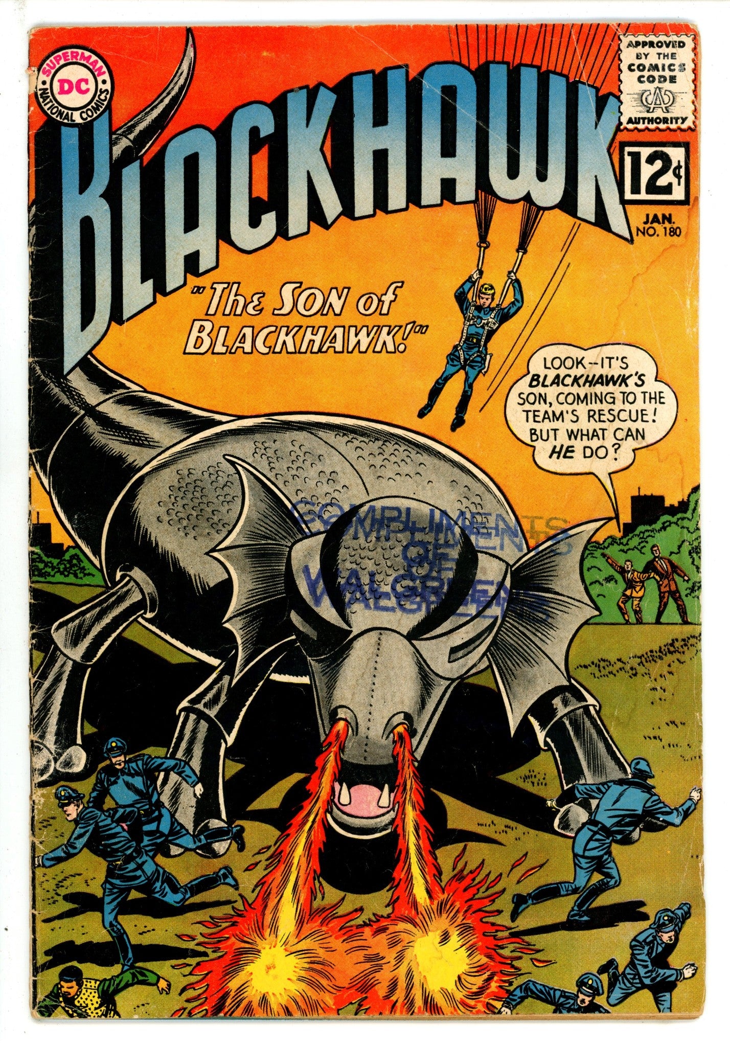 Blackhawk Vol 1 180 GD+ (1963)