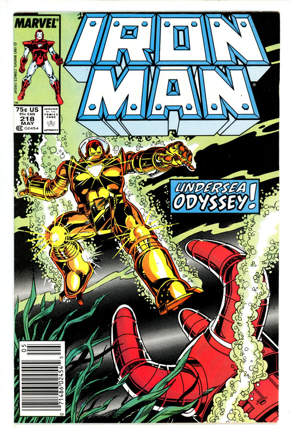 Iron Man Vol 1 218 Newsstand (1987)