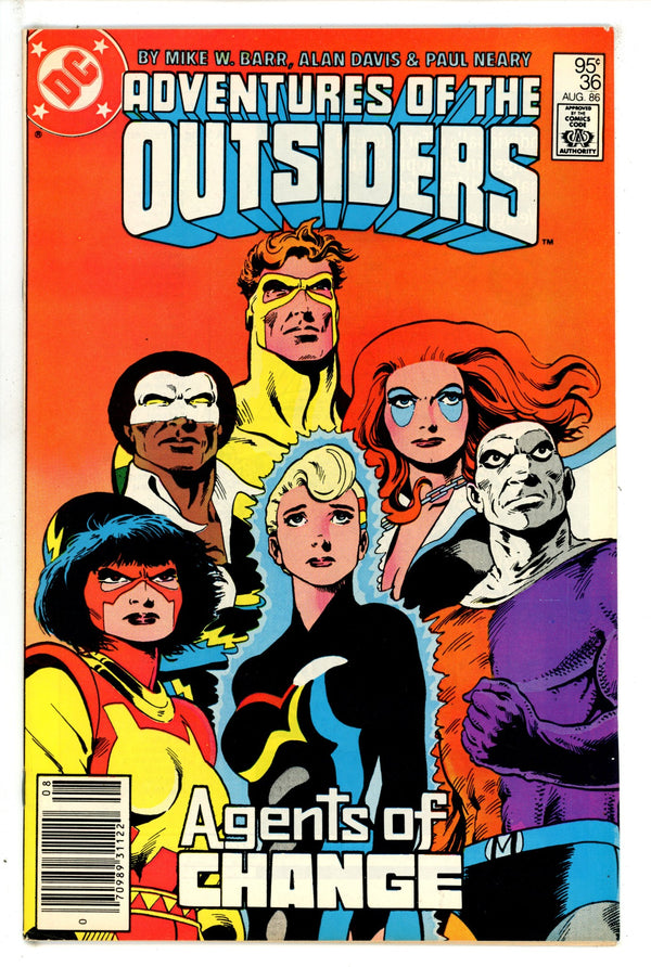Adventures of the Outsiders Vol 1 36 Canadian Price Variant FN+ (1986)